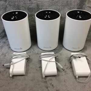 TP-LINK Deco XE75 AXE5400 Wi-Fi 6E Router Mesh System White 3-Pack Working